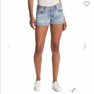 light denim shorts